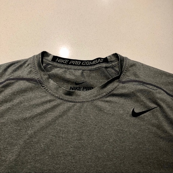NIKE PRO COMBAT DRI-FIT COMPRESSION SHIRT - Picture 2 of 11
